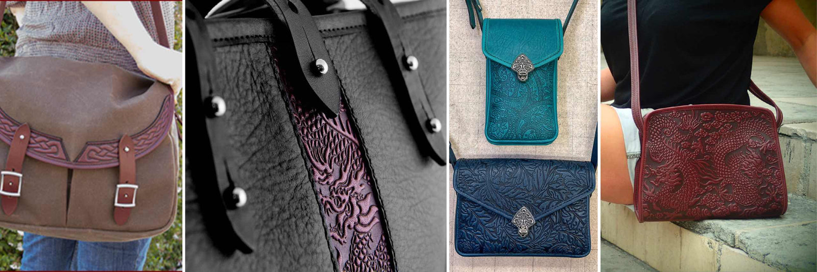 Leather handbags by Oberon Design
