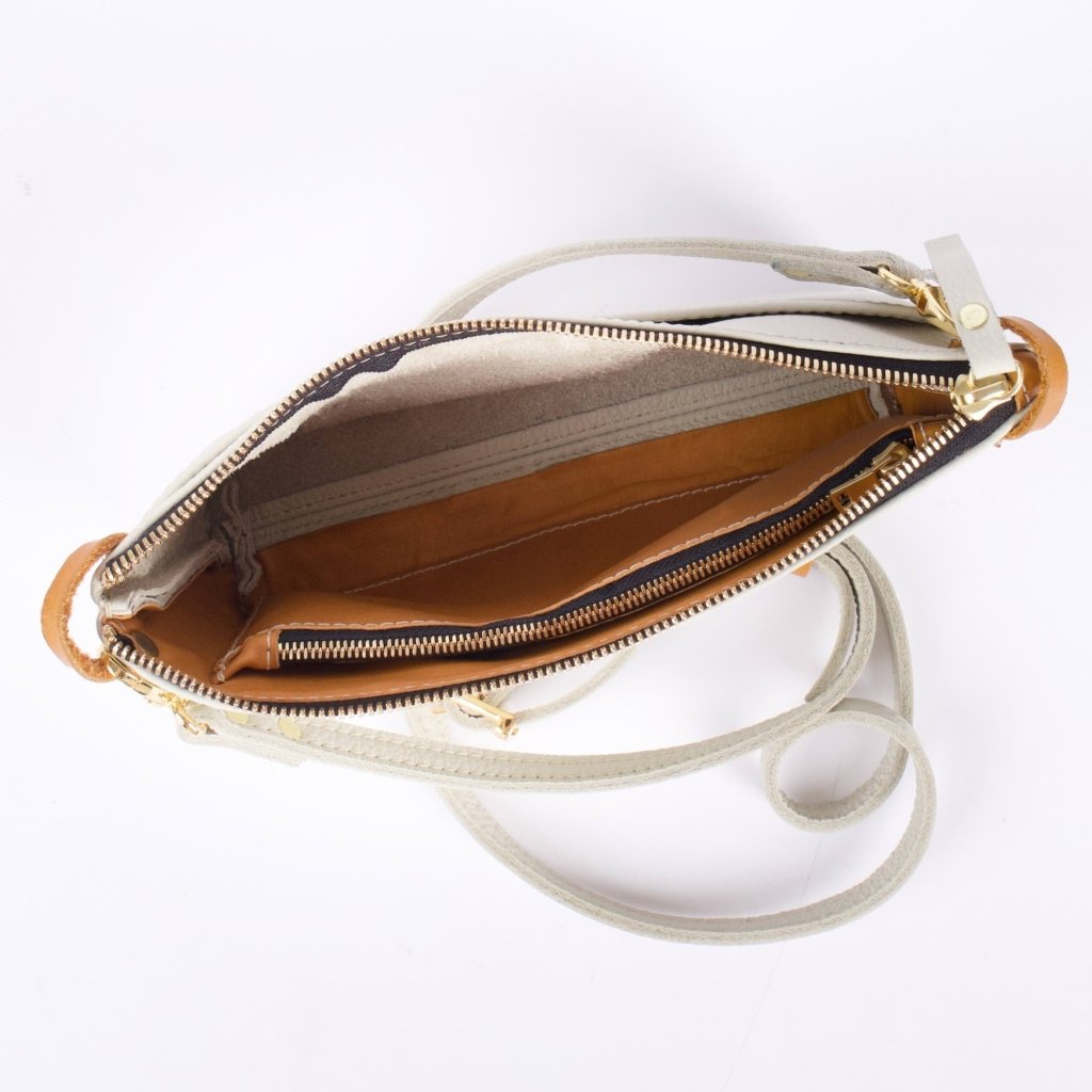 Oberon Design Paula with Pacific Leather in Fog interior