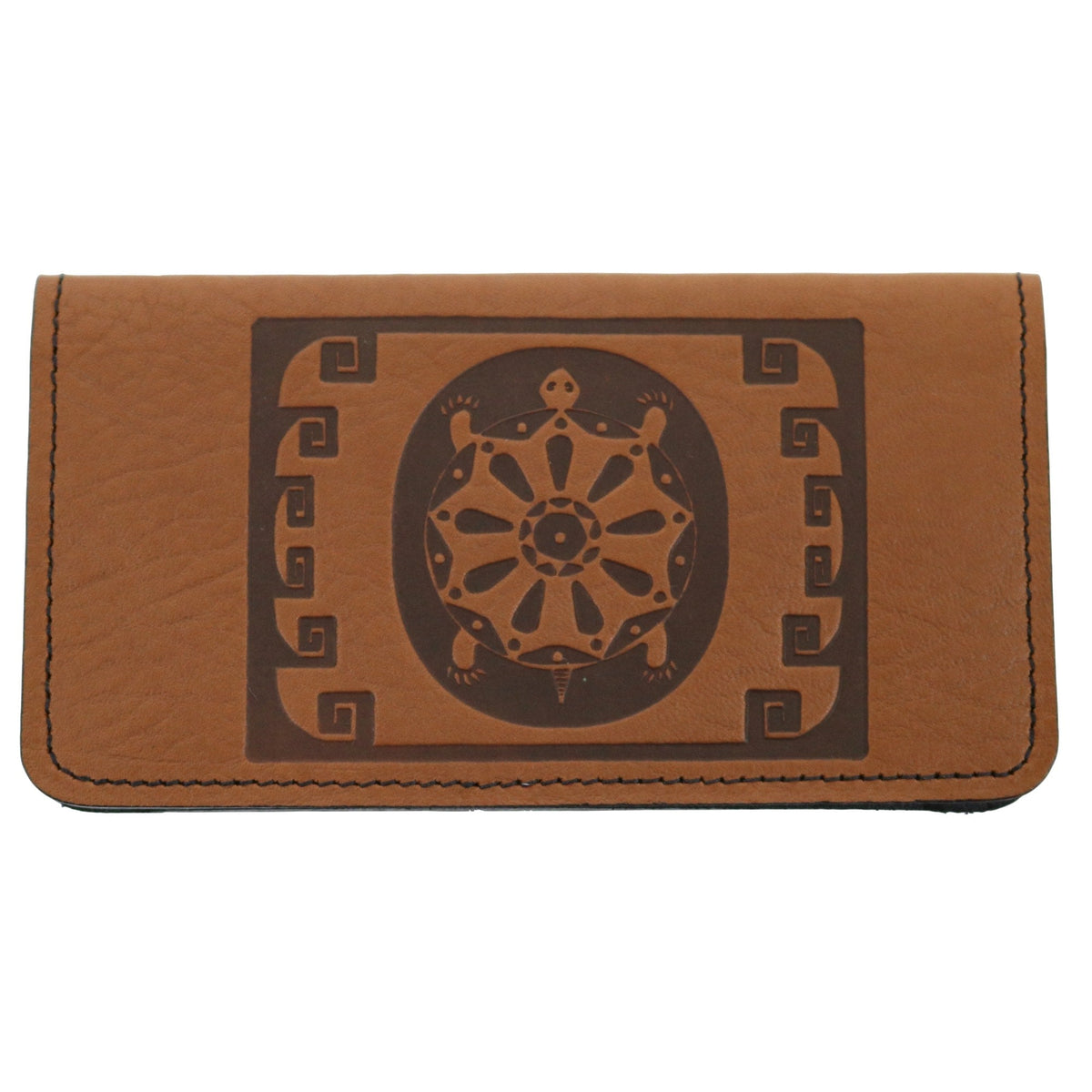 Checkbook Cover, Tribal Turtle