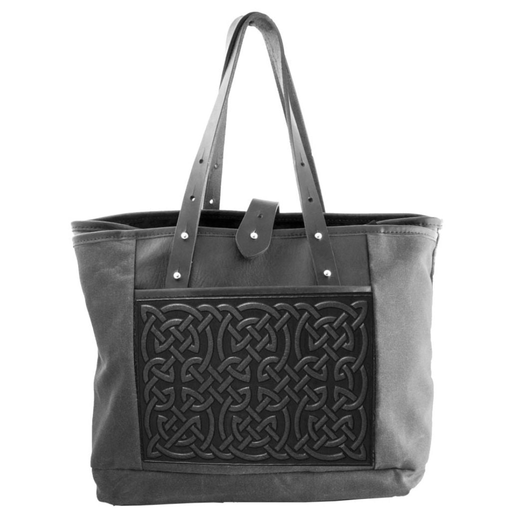 Everyday Tote, Bold Celtic in Black & Charcoal