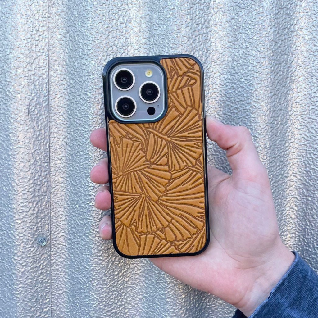 Oberon Design iPhone Case, Ginkgo in Marigold