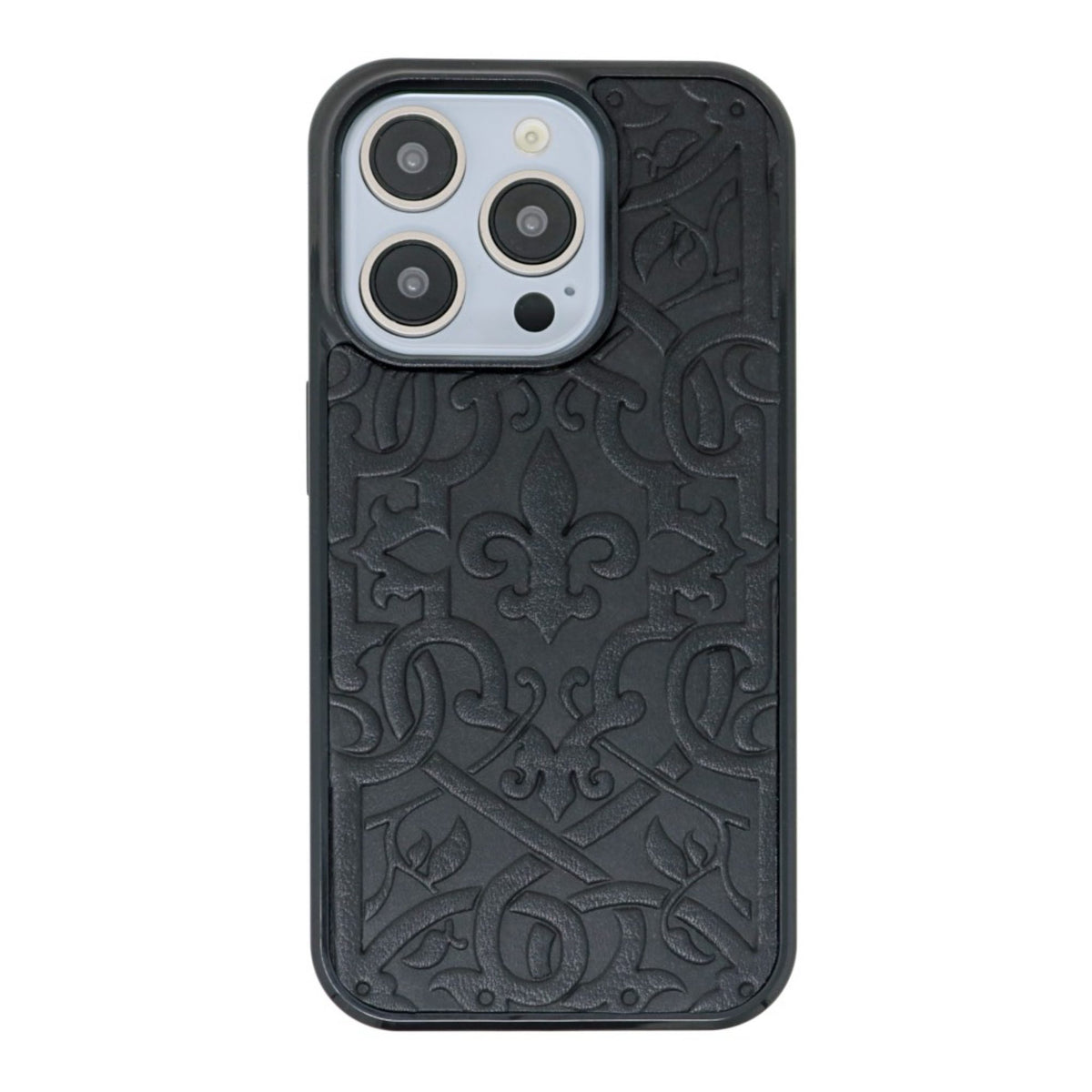 Oberon Design Genuine Leather iPhone Case, Hand-Crafted, Medici in Black