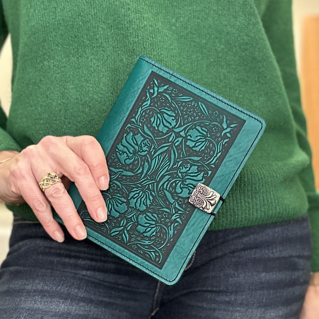 Leather Cover for Kindle e-Readers, William Morris Tulips