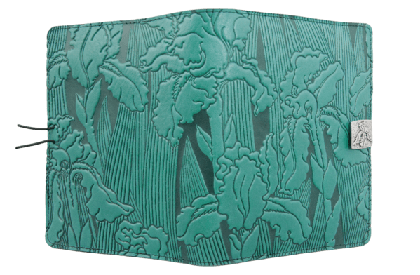 Oberon Design Leather Cover for Kindle Oasis, Iris In Teal