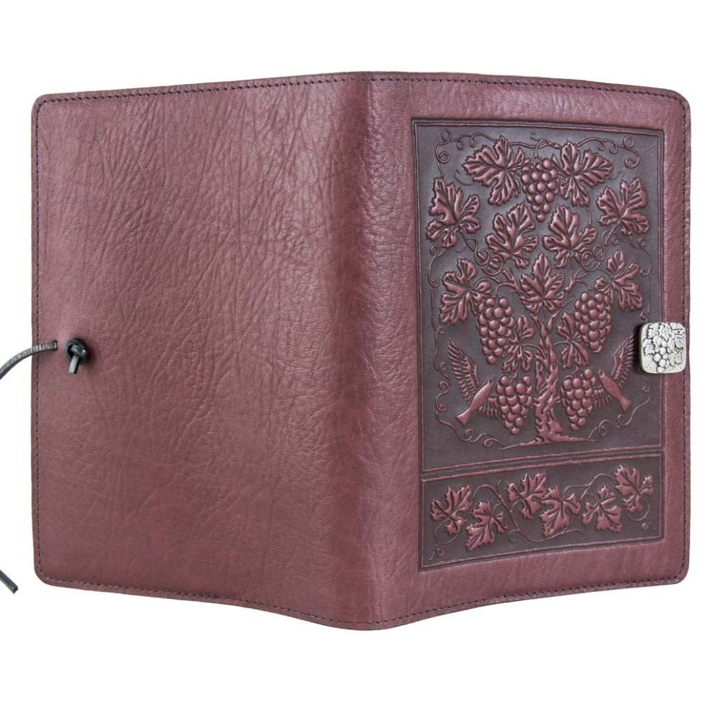 Leather Refillable Journal Notebook, Grapevine