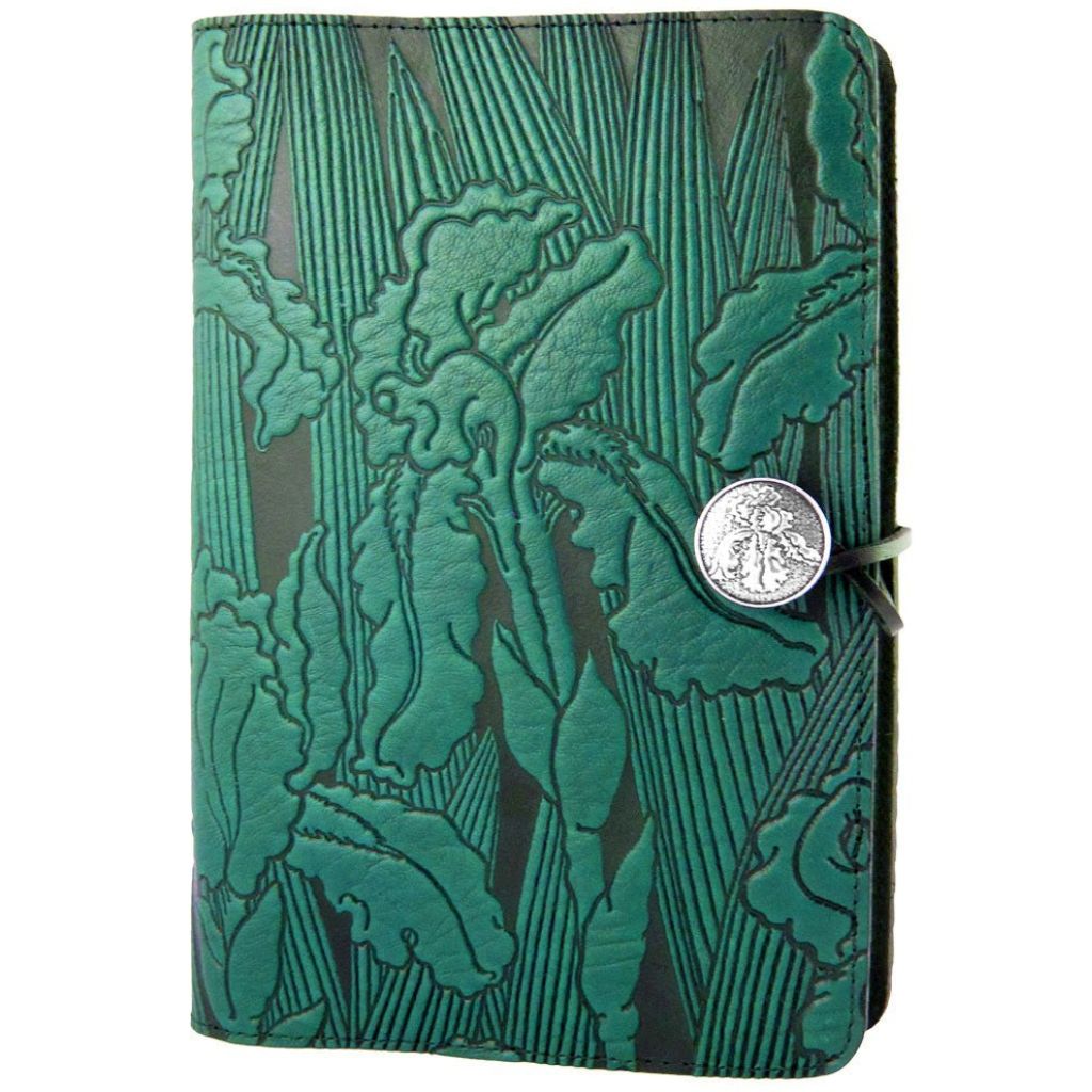 Leather Refillable Journal Notebook, Iris