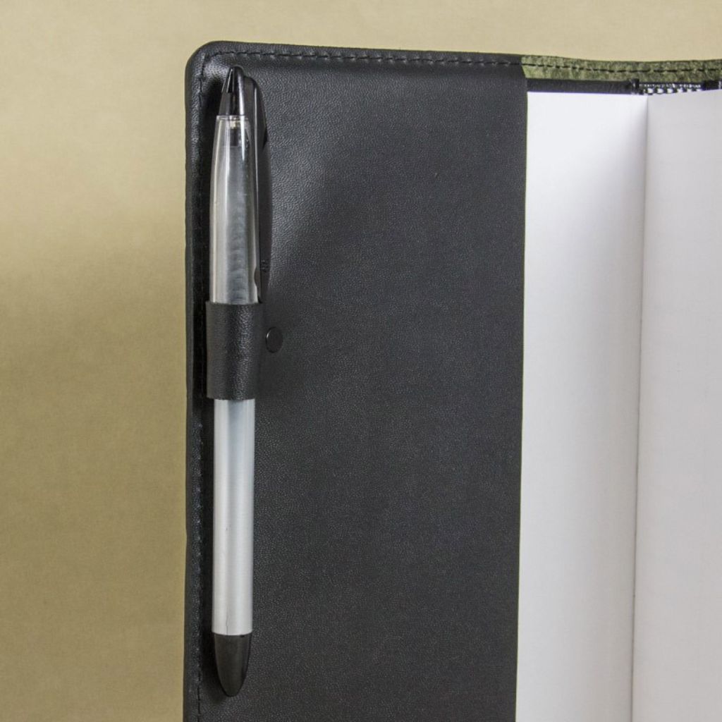 Oberon Design Extra Large Leather Journal, Sketchbook, Celtic Hounds in Wine - Optional Pen Loop