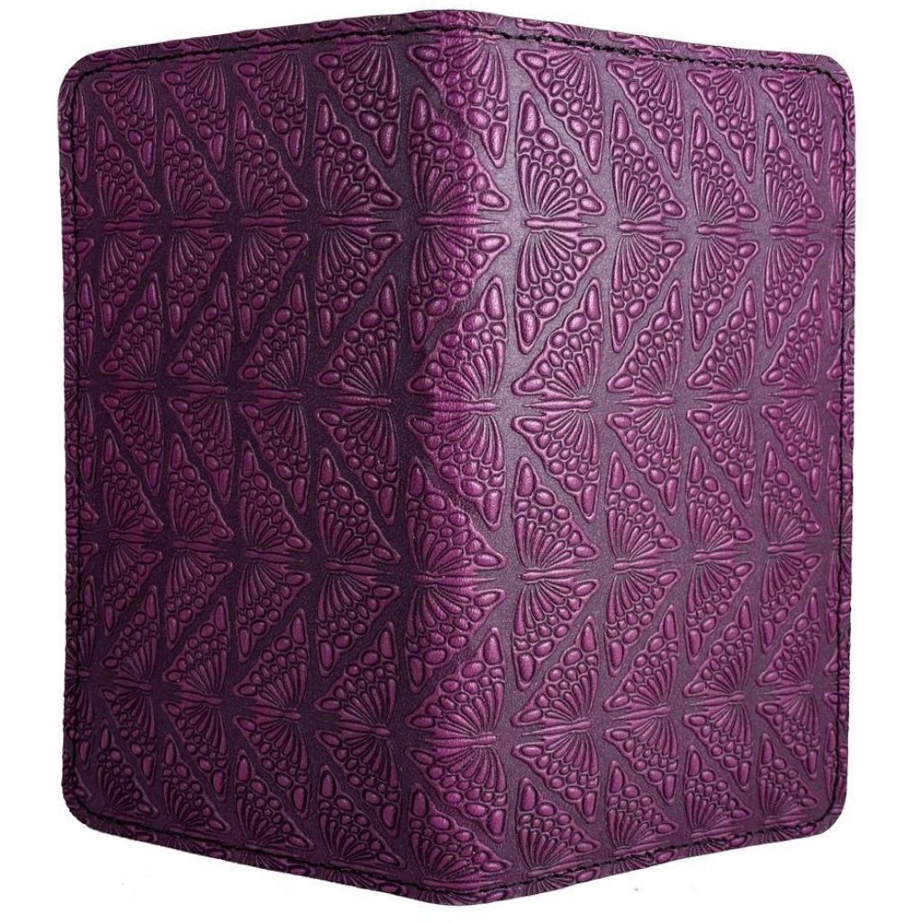 Checkbook Cover, Mariposas, Orchid - Open