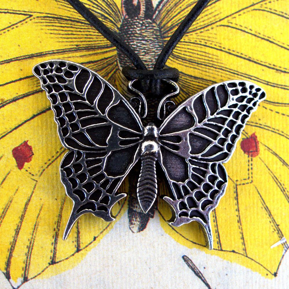 Necklace, Britannia Metal, Butterfly, Necklace 