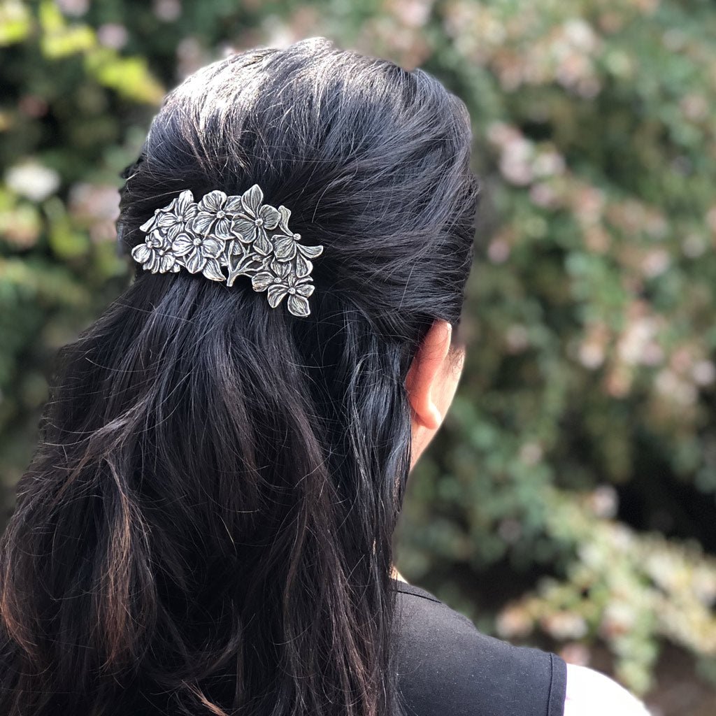 Oberon Design Hair Clip, Barrette, Hair Accessory, Dogwood, Model 2