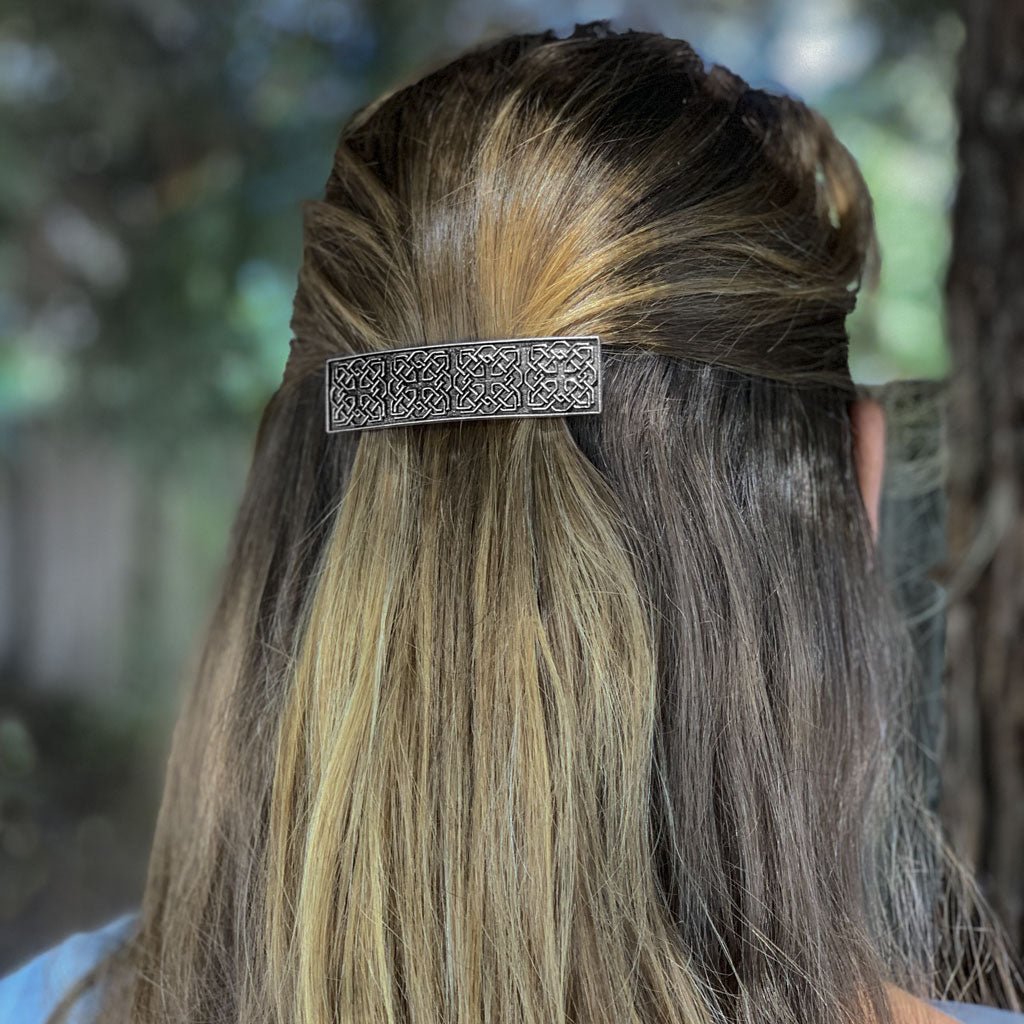 Oberon Design Hair Clip, Barrette, Hair Accessory, Harmony Knot, Model 2
