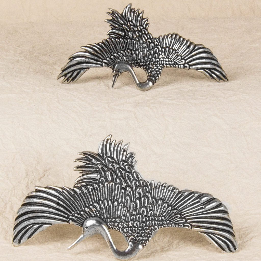 Oberon Design Hair Clip, Barrette, Hair Accessory, Crane, Two Sizes