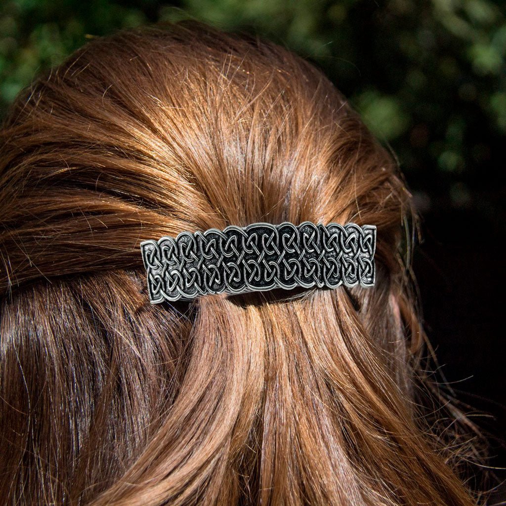 Oberon Design Hair Clip, Barrette, Hair Accessory, Picktish Knot, Model