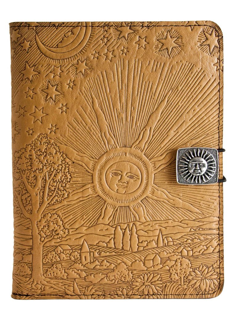Genuine leather cover, case for Kindle e-Readers, Roof of Heaven , Blue