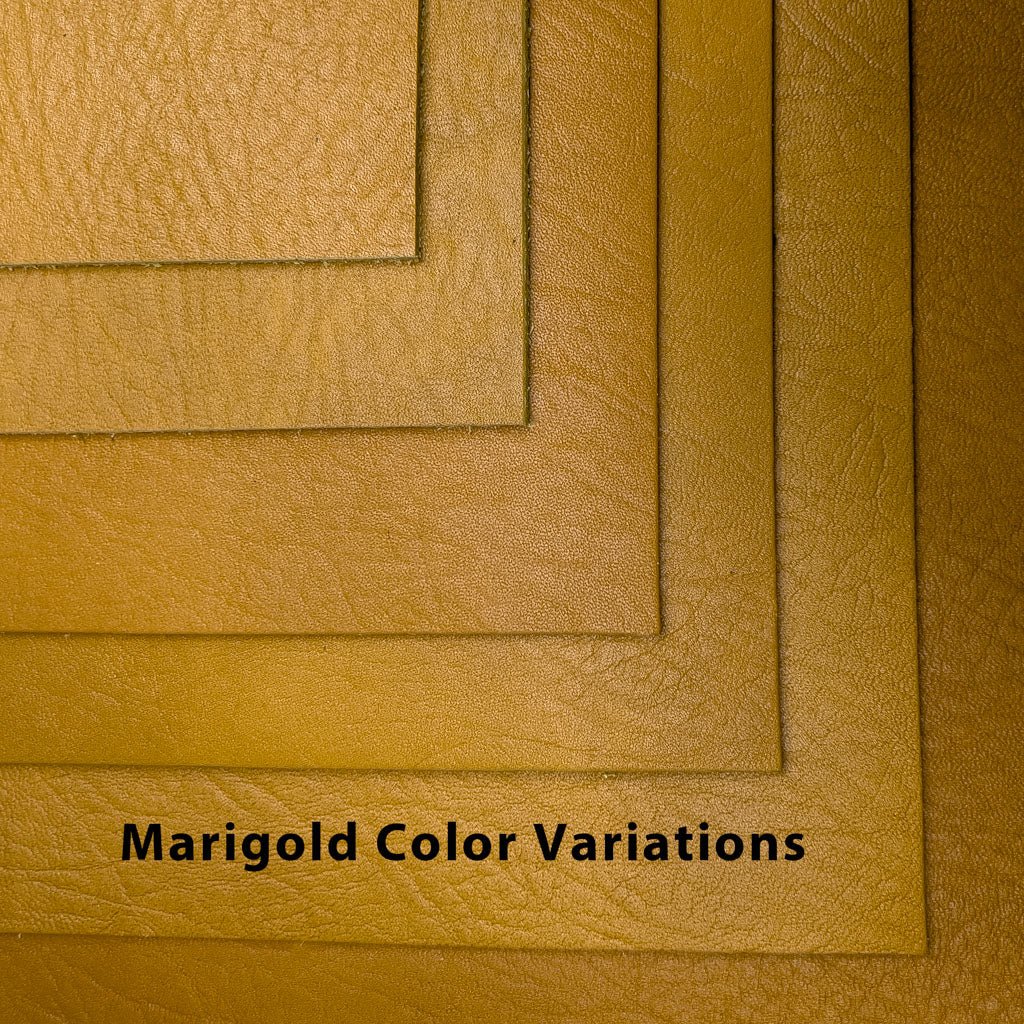 Oberon Design MArigold Leather Color Variations