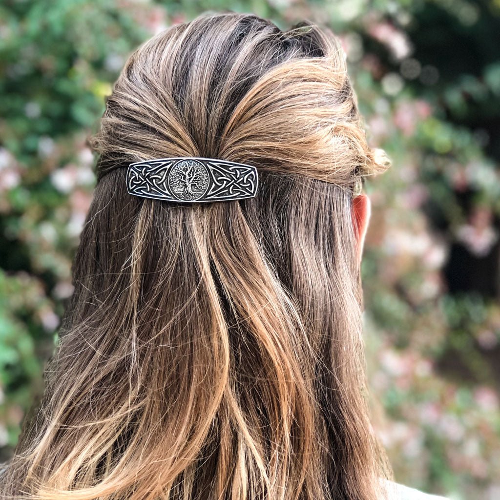 Oberon Design Tree of Life Jewelry Set, Hair Clip