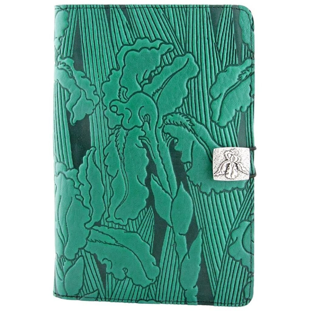 Oberon Design Leather iPad Mini Cover, Case, Iris, Teal