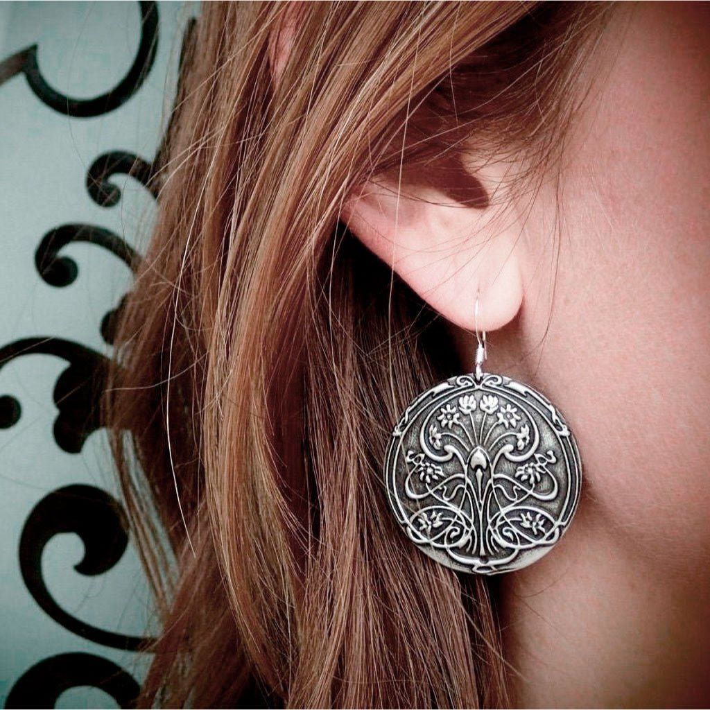 Oberon Design Pond Lily Jewelry Set, Earrings - Model