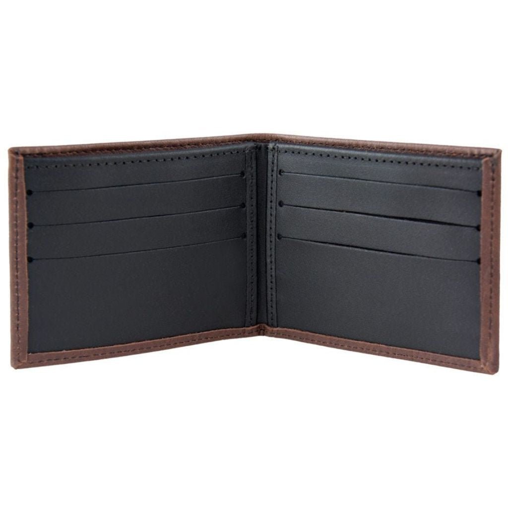 Oberon Design Leather Men's Wallet, Tree of Life Interior