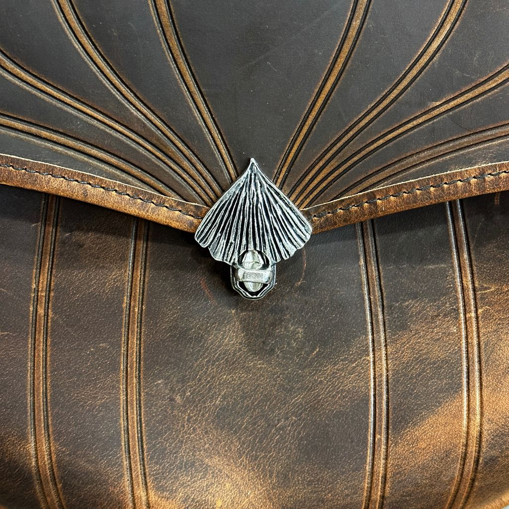 Olivia Crossbody, Hard Times, Ginkgo Detail