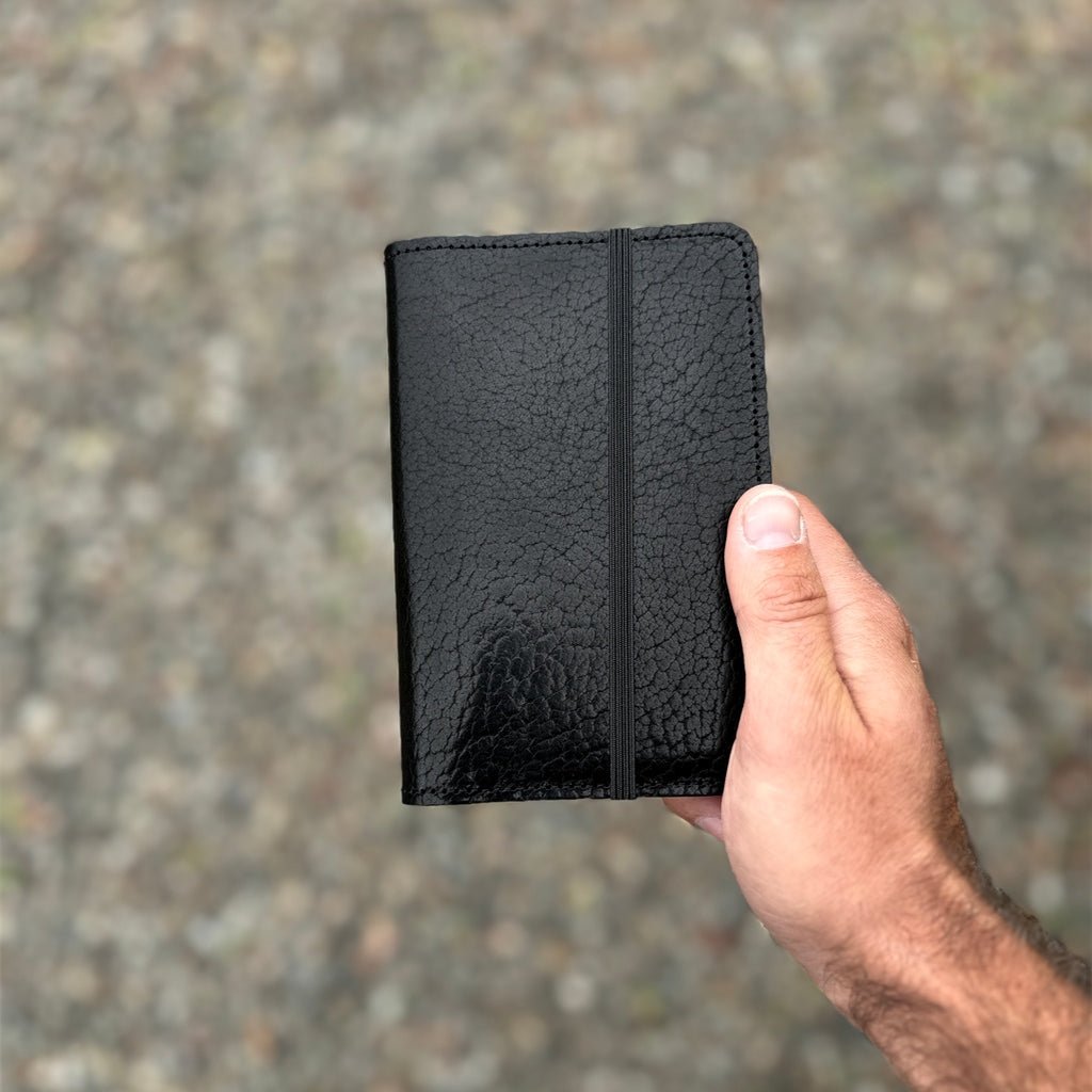 Pocket Notebook Cover, Glazed Shrunk Bison